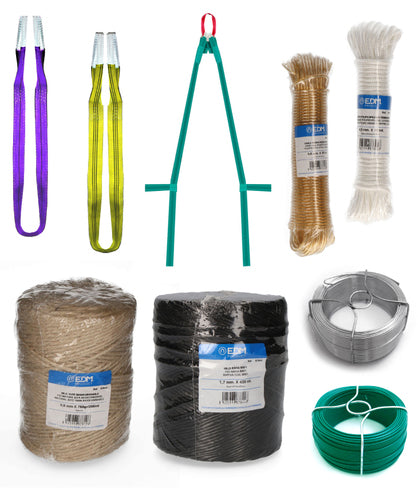 Cuerdas, alambres y eslingas