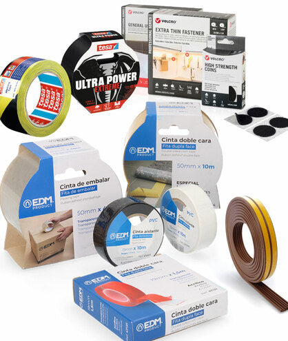 Cintas adhesivas y burletes