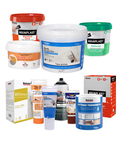 Masillas, cementos y morteros
