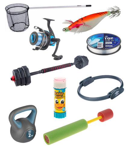 Deportes, pesca y juegos