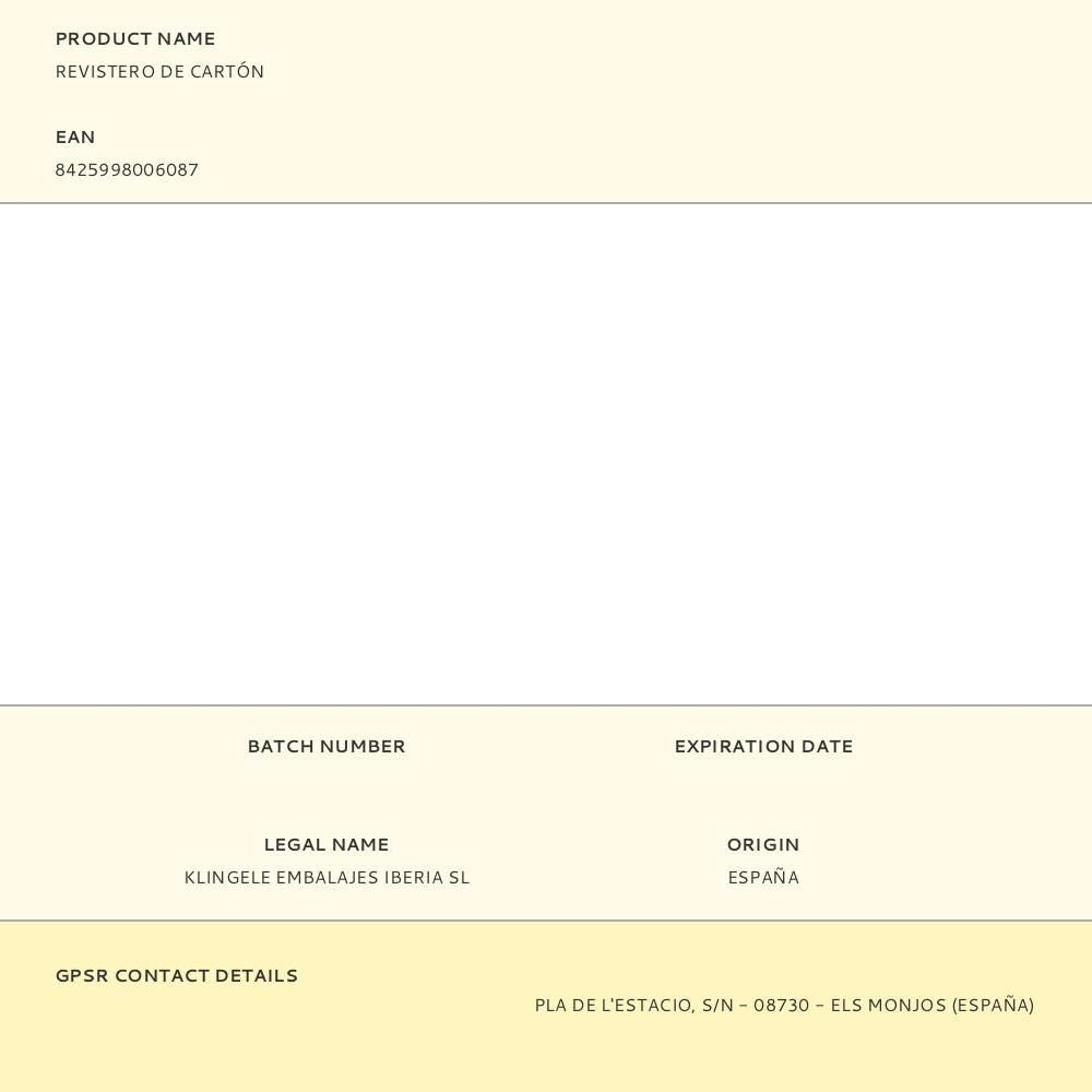 Revistero de cartón