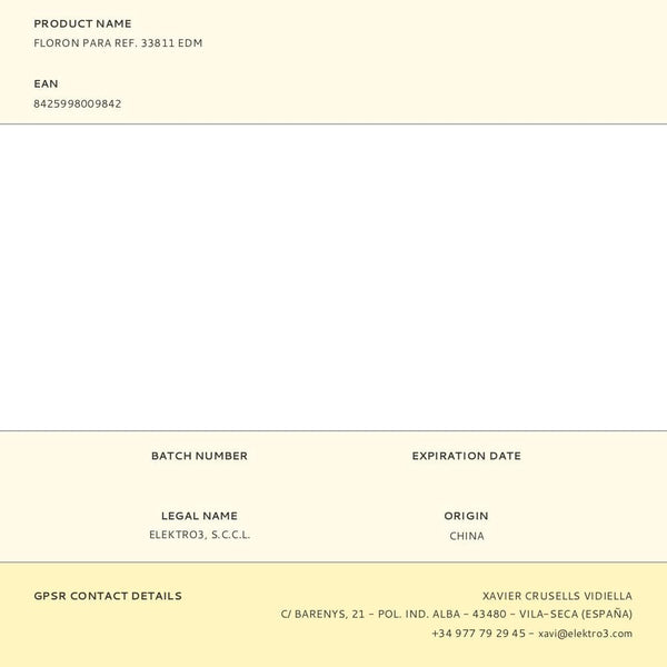 Floron para ref. 33811 edm – PaperEstan