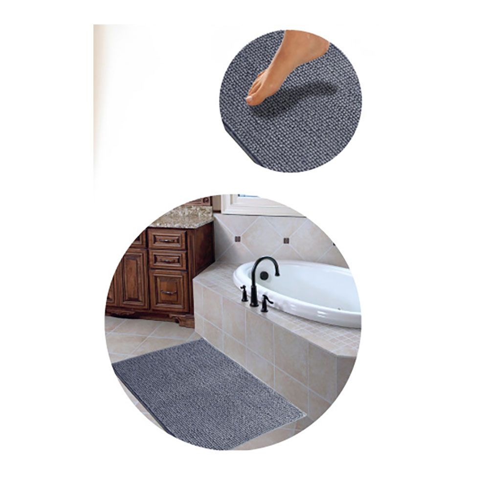 Alfombra de baño shaggy, colores surtidos 45 x 75 cm