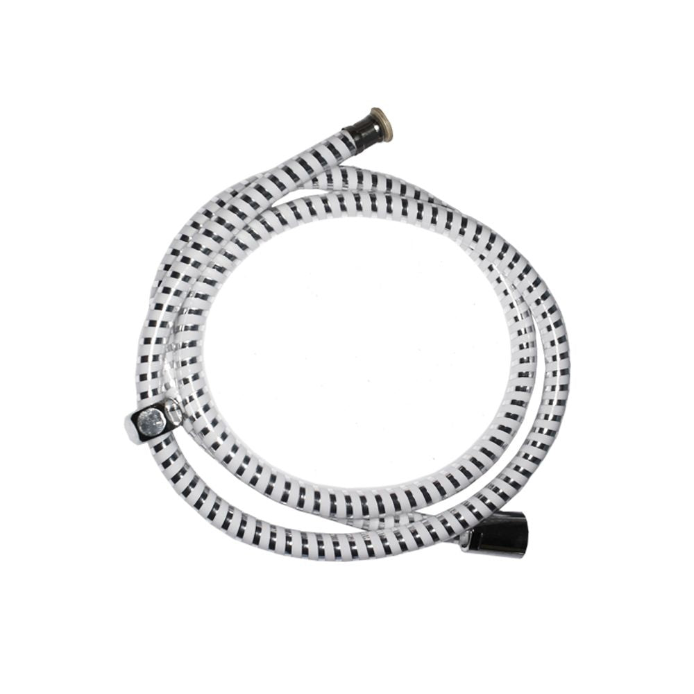 Flexo de ducha blanco/cromo 1,5 m
