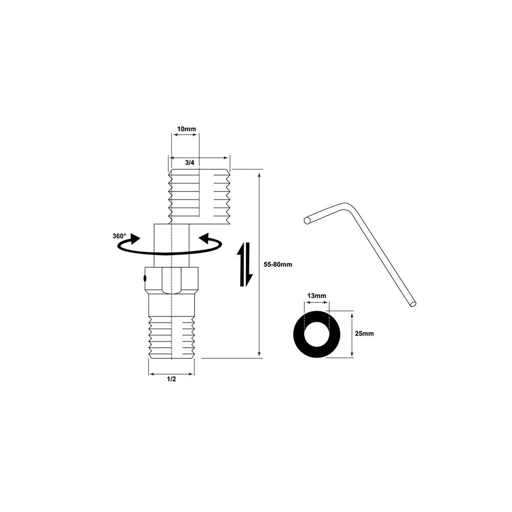 Excéntricas extensibles largas, kit