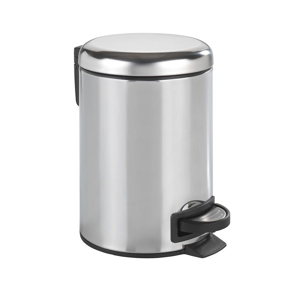 Papelera pedal de acero inoxidable leman 3 l