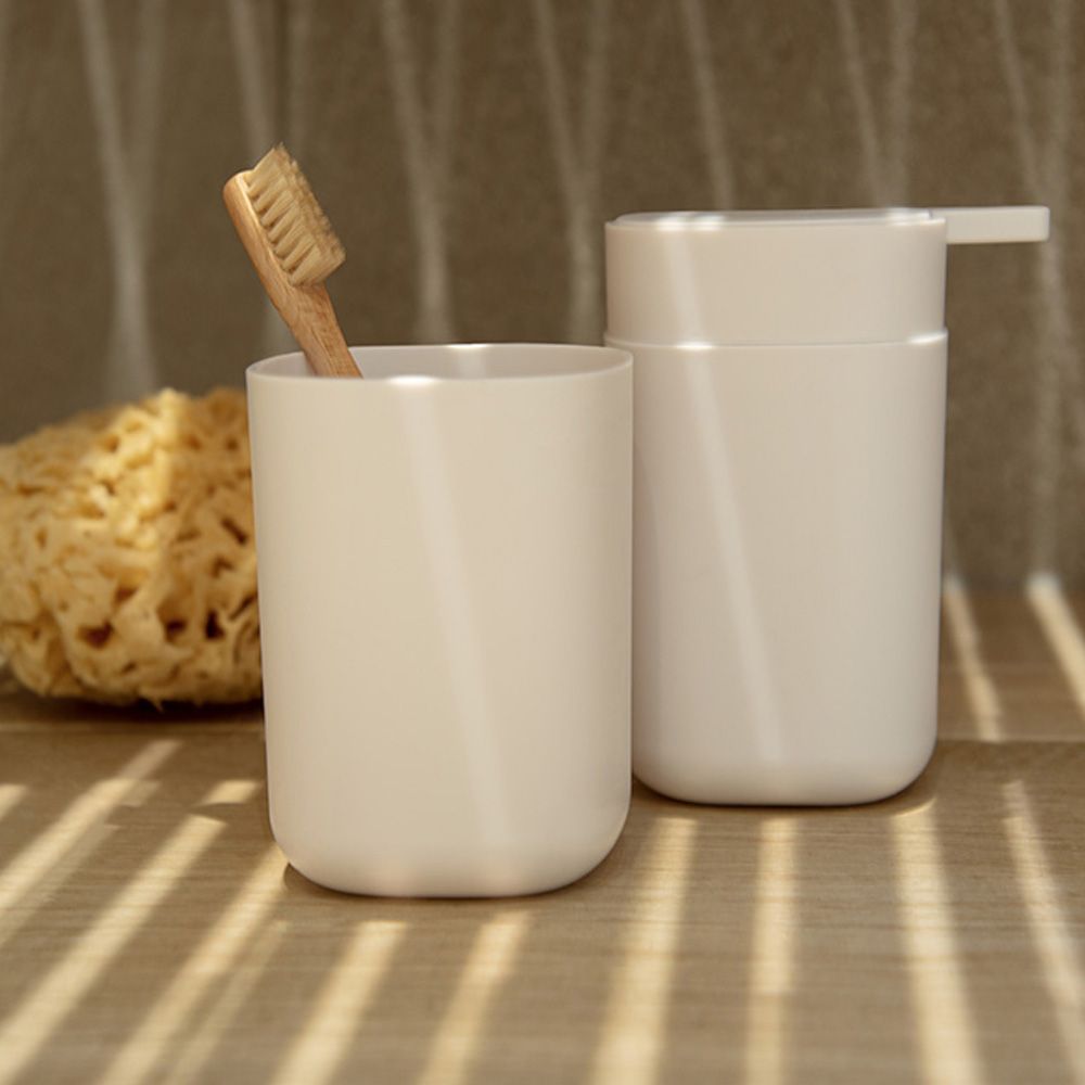 Vaso para cepillo de dientes davos blanco mate