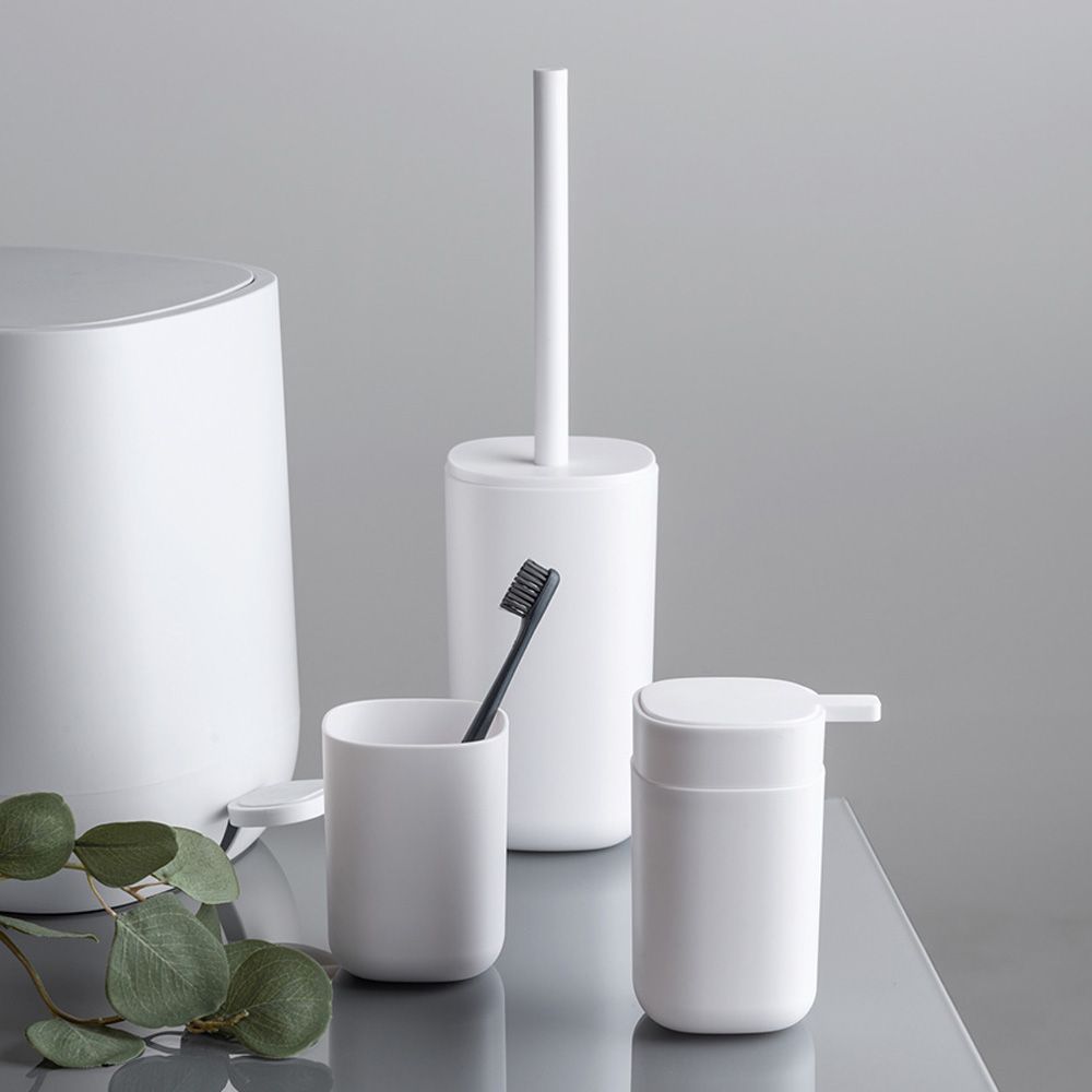 Vaso para cepillo de dientes davos blanco mate