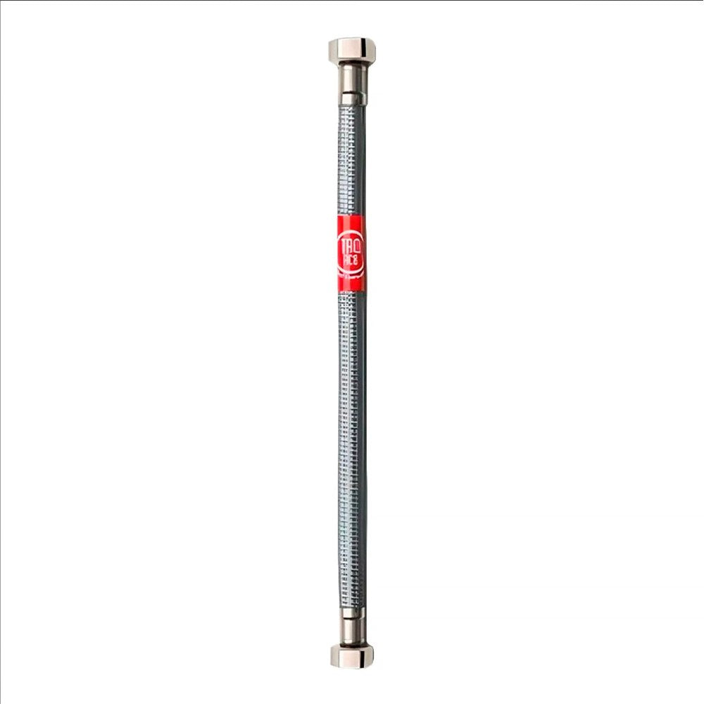Latiguillo flexible inoxidable h-h 3/8 pulg, 20 cm