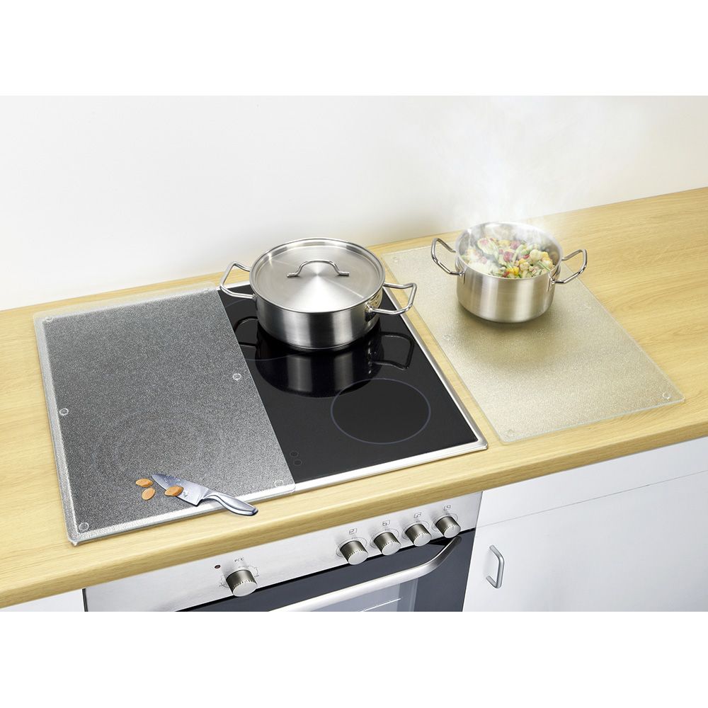 Placas cobertoras de vidrio transparente 30 x 52 cm, 2 uds