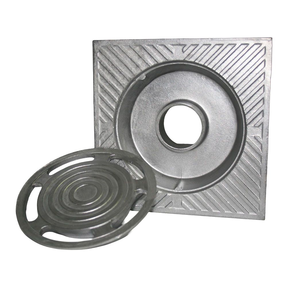 Sumidero de patio de aluminio, classic, 30 x 30 cm