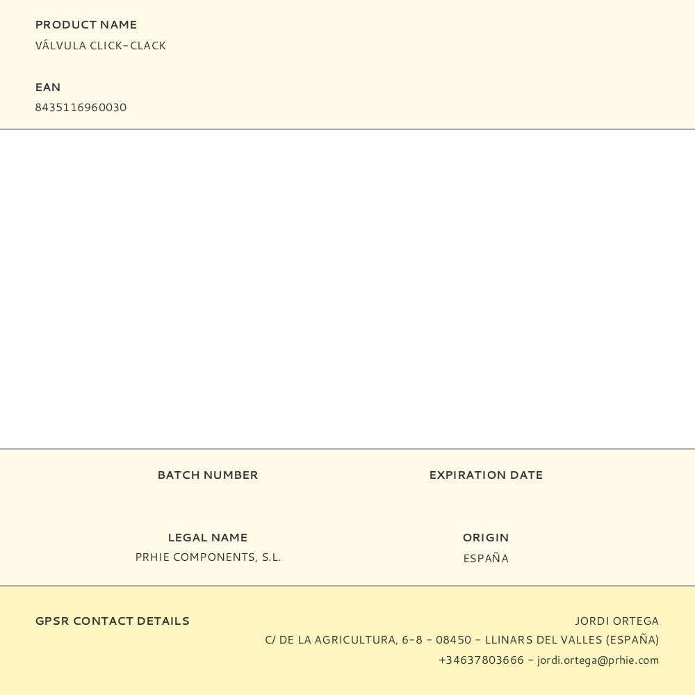 Válvula click-clack