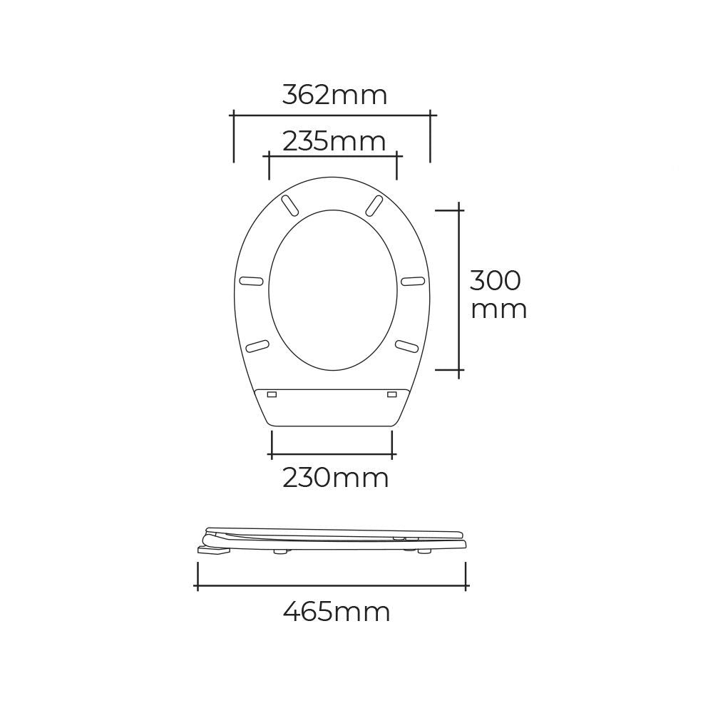 Tapa wc basic con tornillos