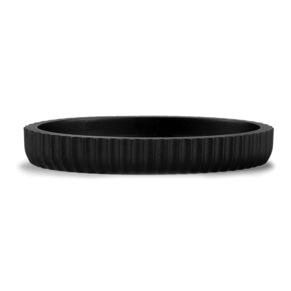 Jabonera resina negro mate 13,5 x 9 x 2 cm