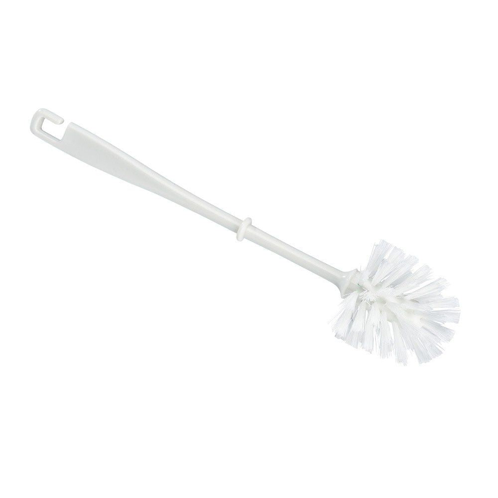Escobilla para wc de plastico pvc blanca