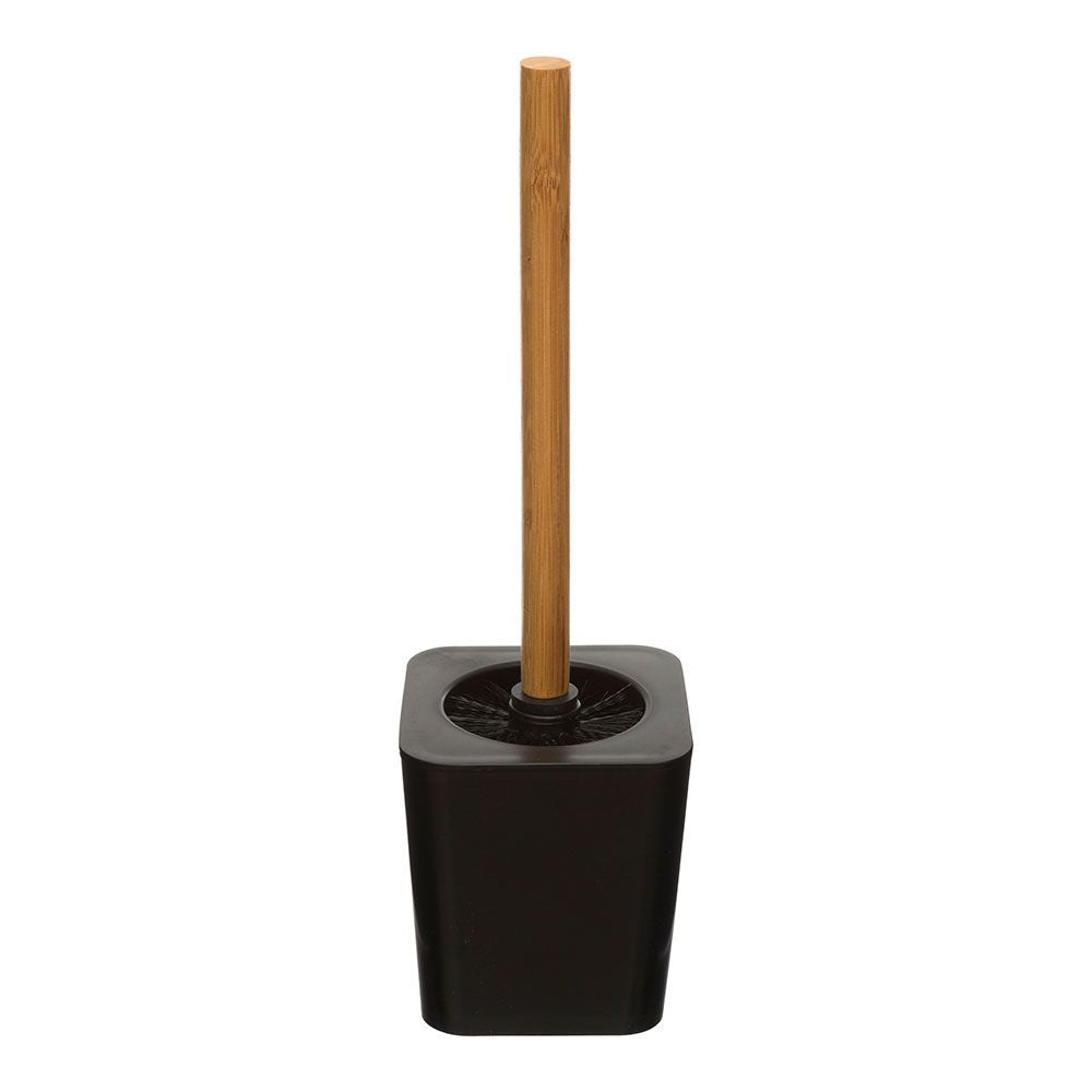 Escobillero wc bambu-negro colección 'natureo'