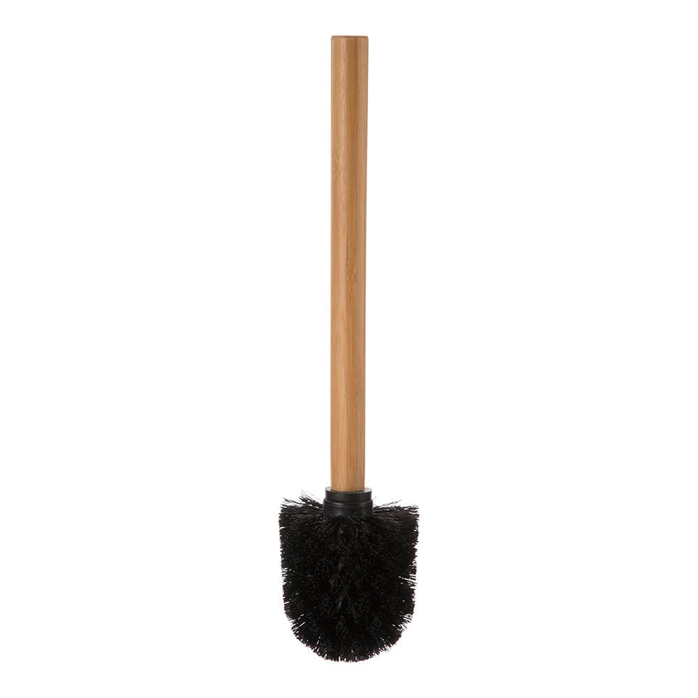Escobillero wc bambu-negro colección 'natureo'