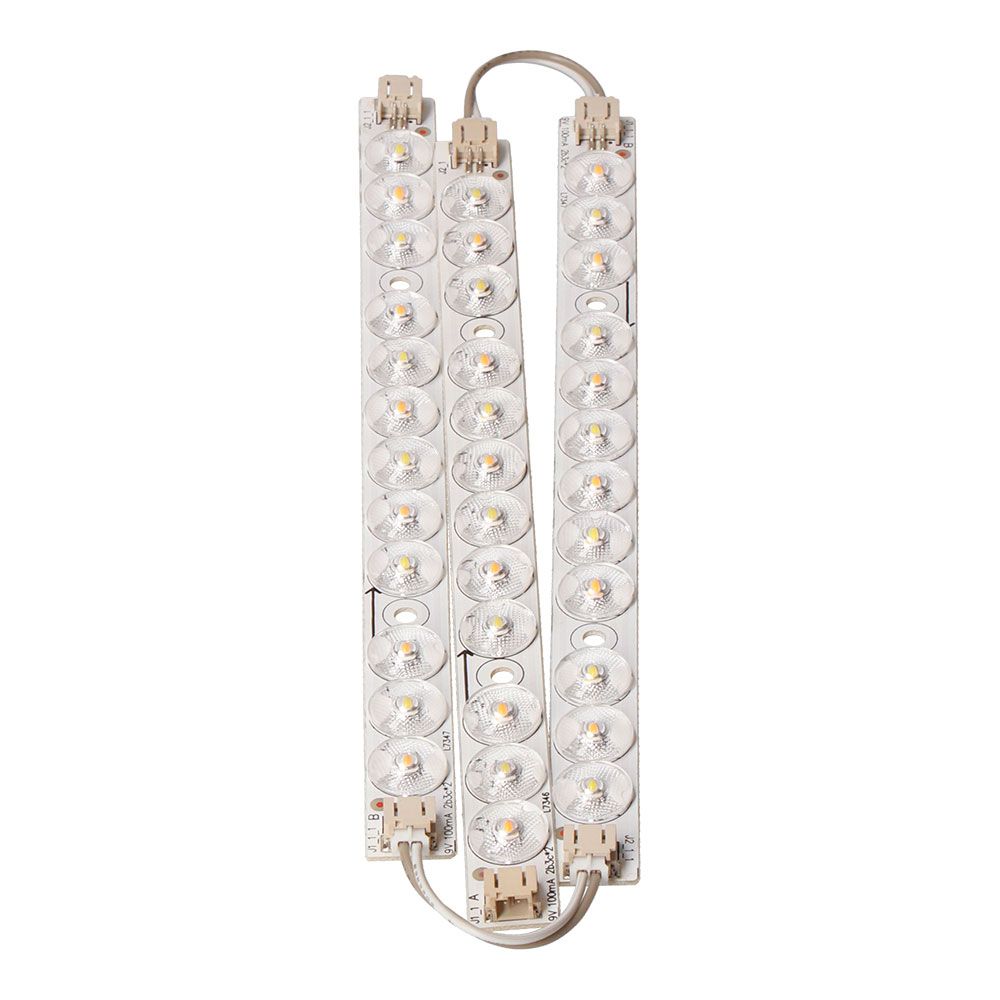 Juego tres tiras led recambio apliques redondo y cuadrado 12 w 3cct 32574, 32577