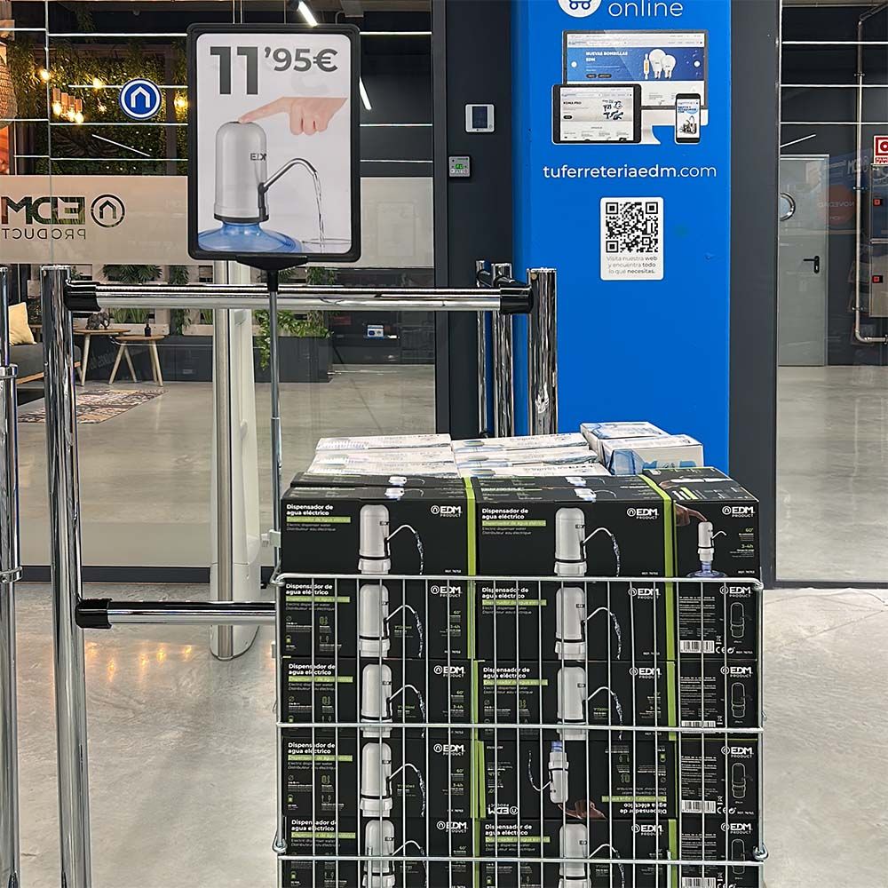 Conjunto tubo extensible 320-620 mm t negro+marco a4+funda a4 para cesta