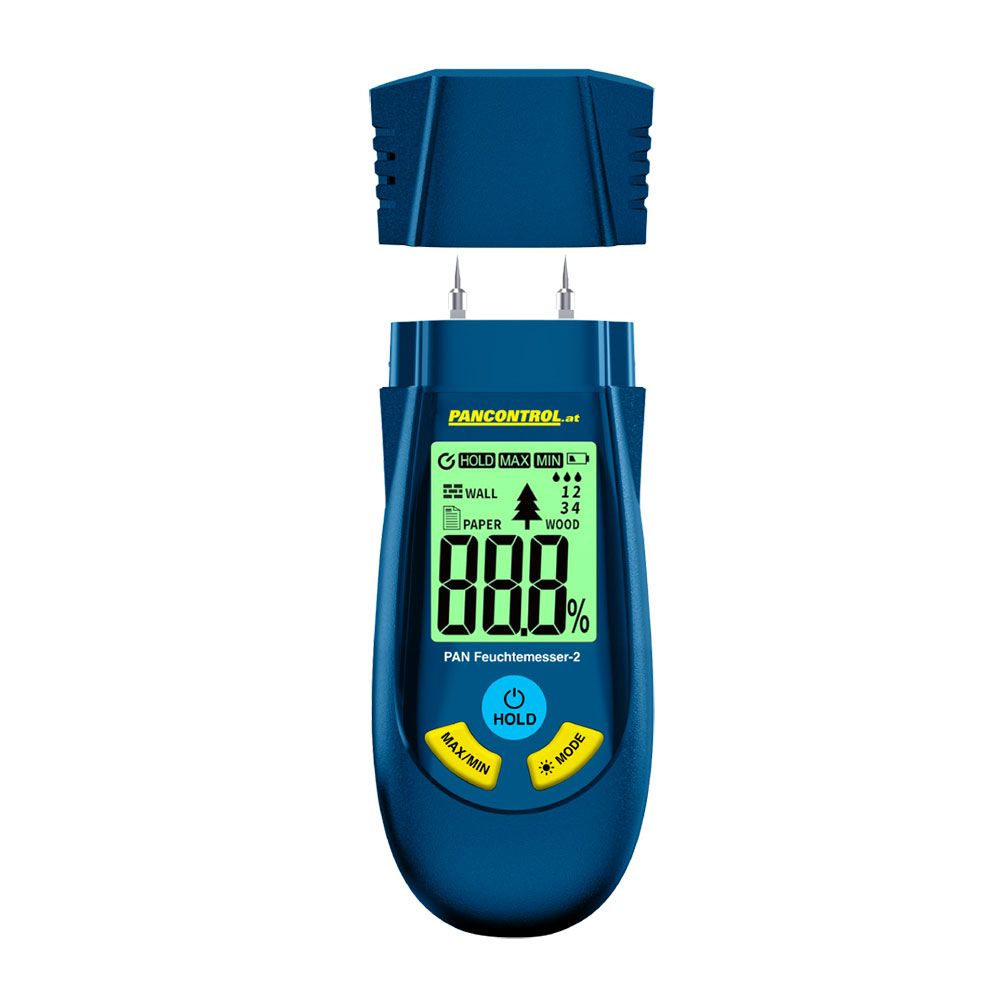 Medidor de humedad para madera, materiales de construcción y papel