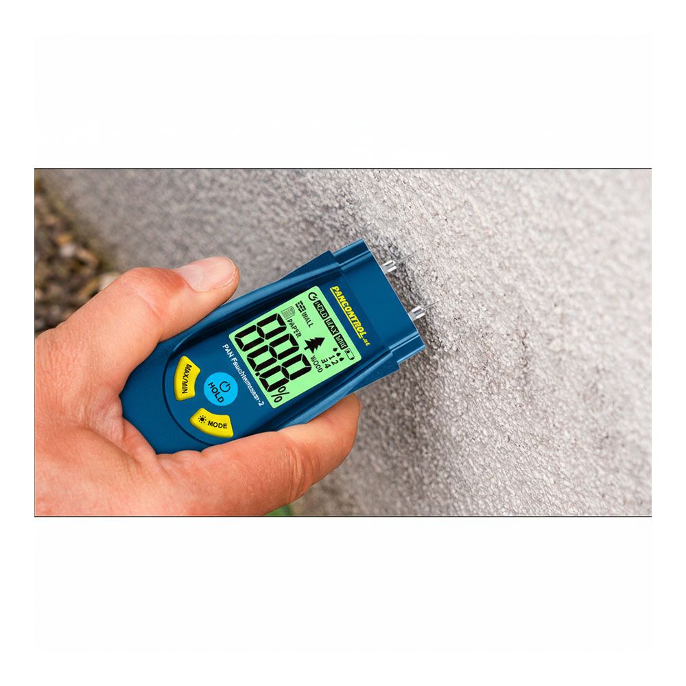 Medidor de humedad para madera, materiales de construcción y papel