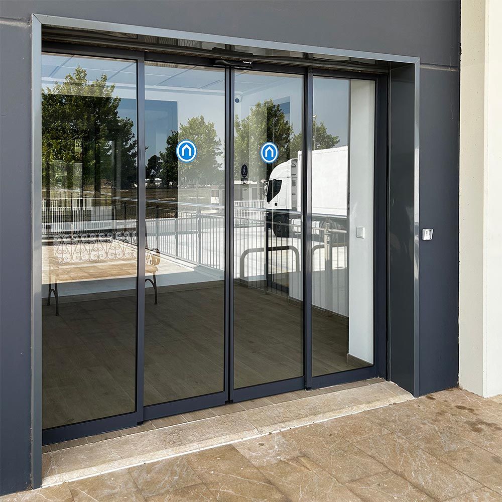 Pack de 4 vinilos adhesivo redondo para puertas de cristal edm