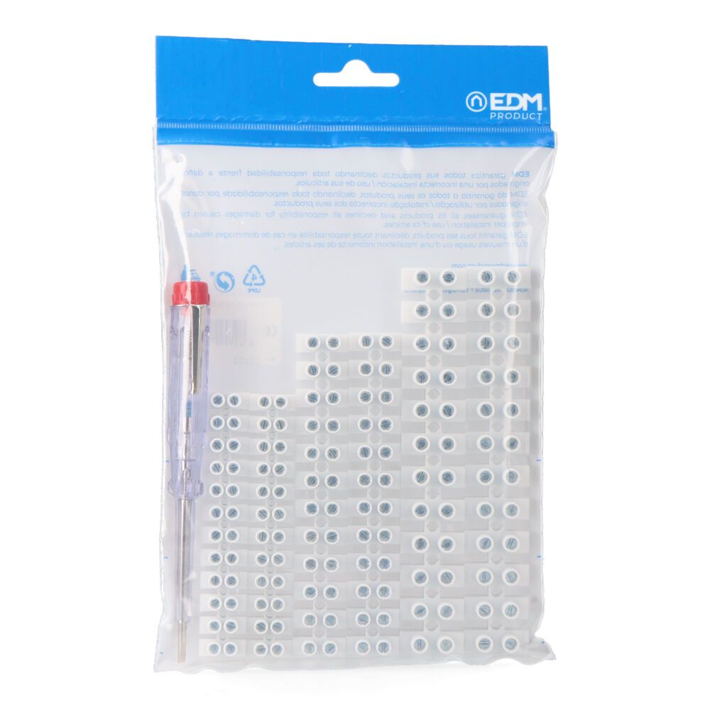 Kit bricolaje eléctrico destornillador + regletas de conexión