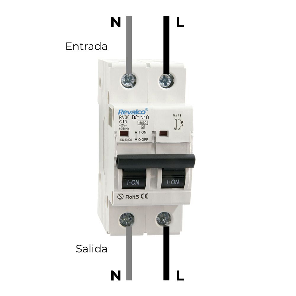 Magnetotermico revalco 1polo+neutro 20a