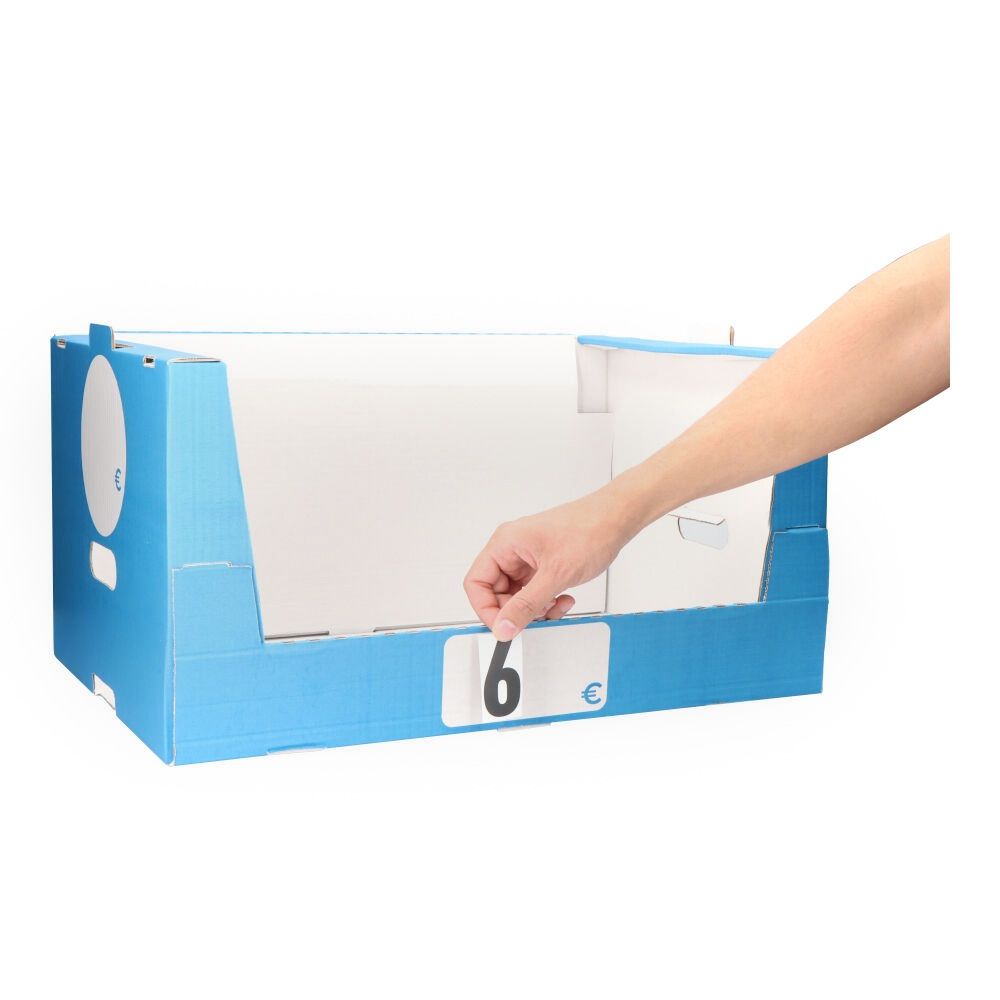 Caja de cartón apilable abierta 590 x 390 x 300 mm edm