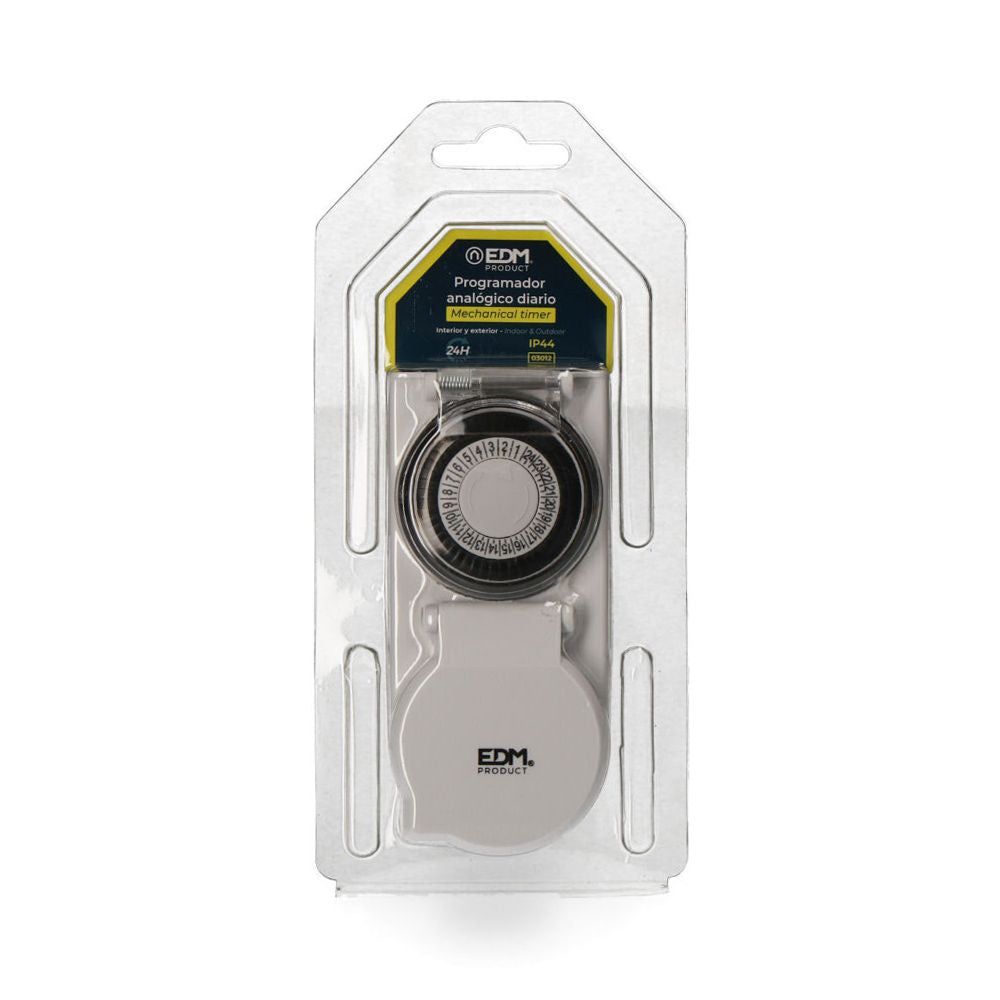 Programador diario analógico ip44 230 v 50 hz 16 a