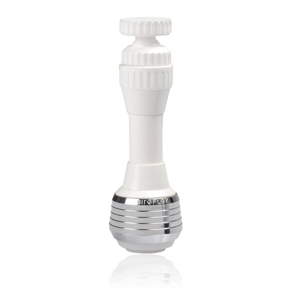 Atomizador-ducha con economizador, blanco y cromado, blue line, 11 cm
