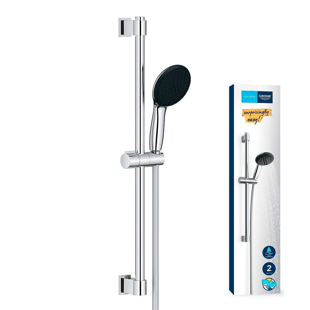 Conjunto de ducha serie vitalio star 110 con mango 2 funciones + flexo 1,75 cm + barra 60 cm