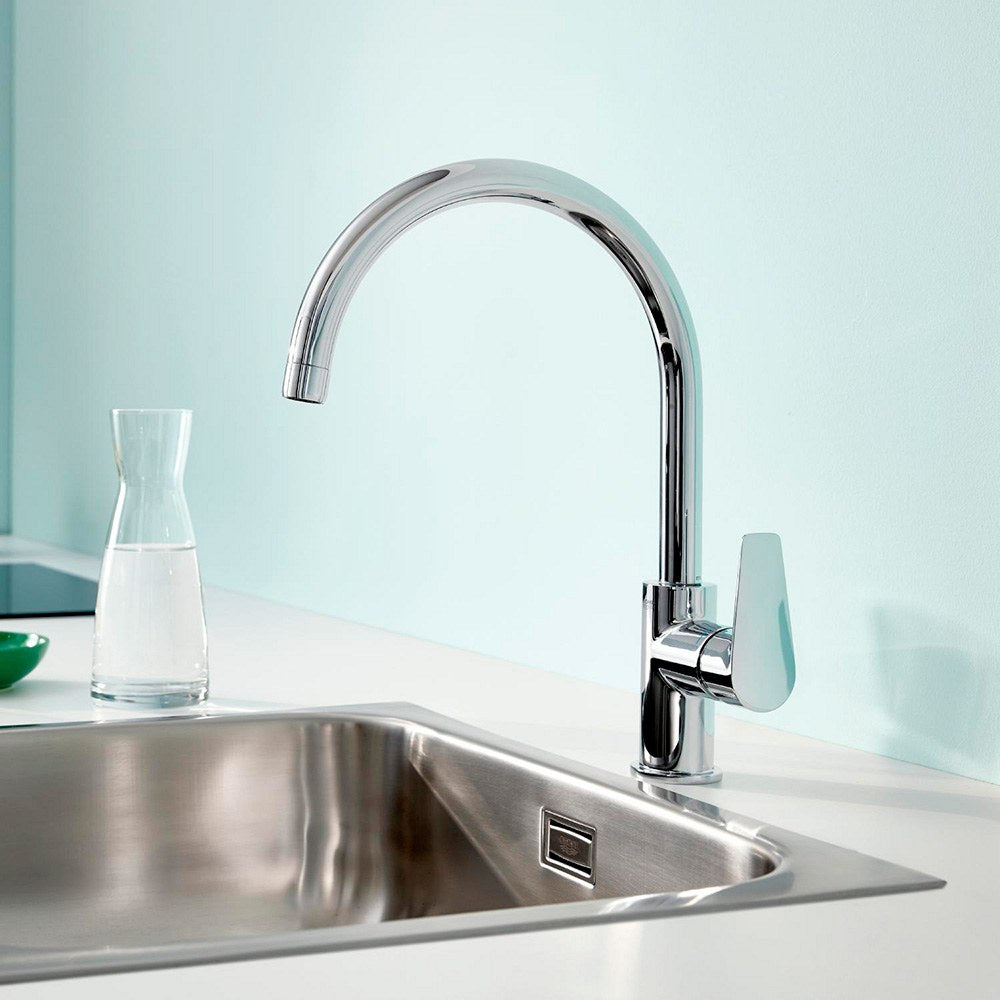 Grifo monomando de cocina con caño alto serie start edge