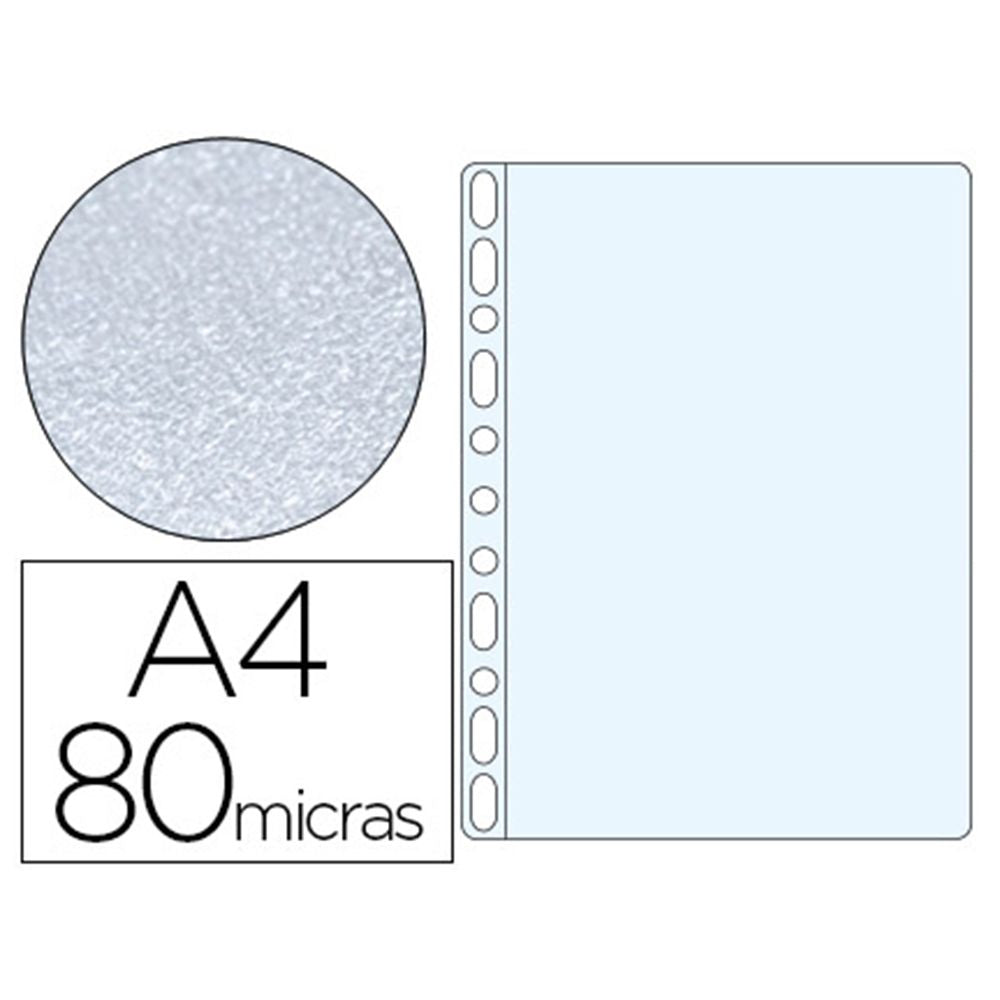 Fundas dina4 80 micras 11 multitaladros pack 100 uds