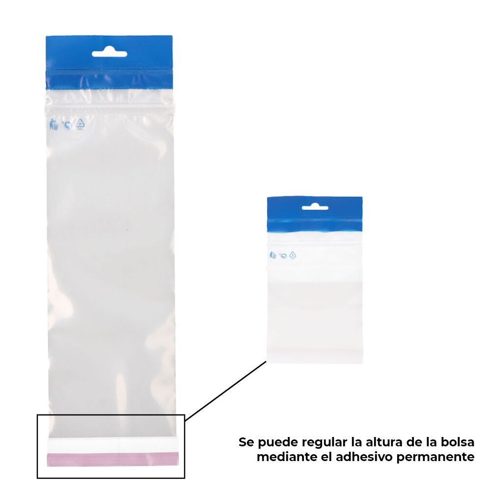 Pack 25 bolsas para envasado medida util 12 x 29 cm