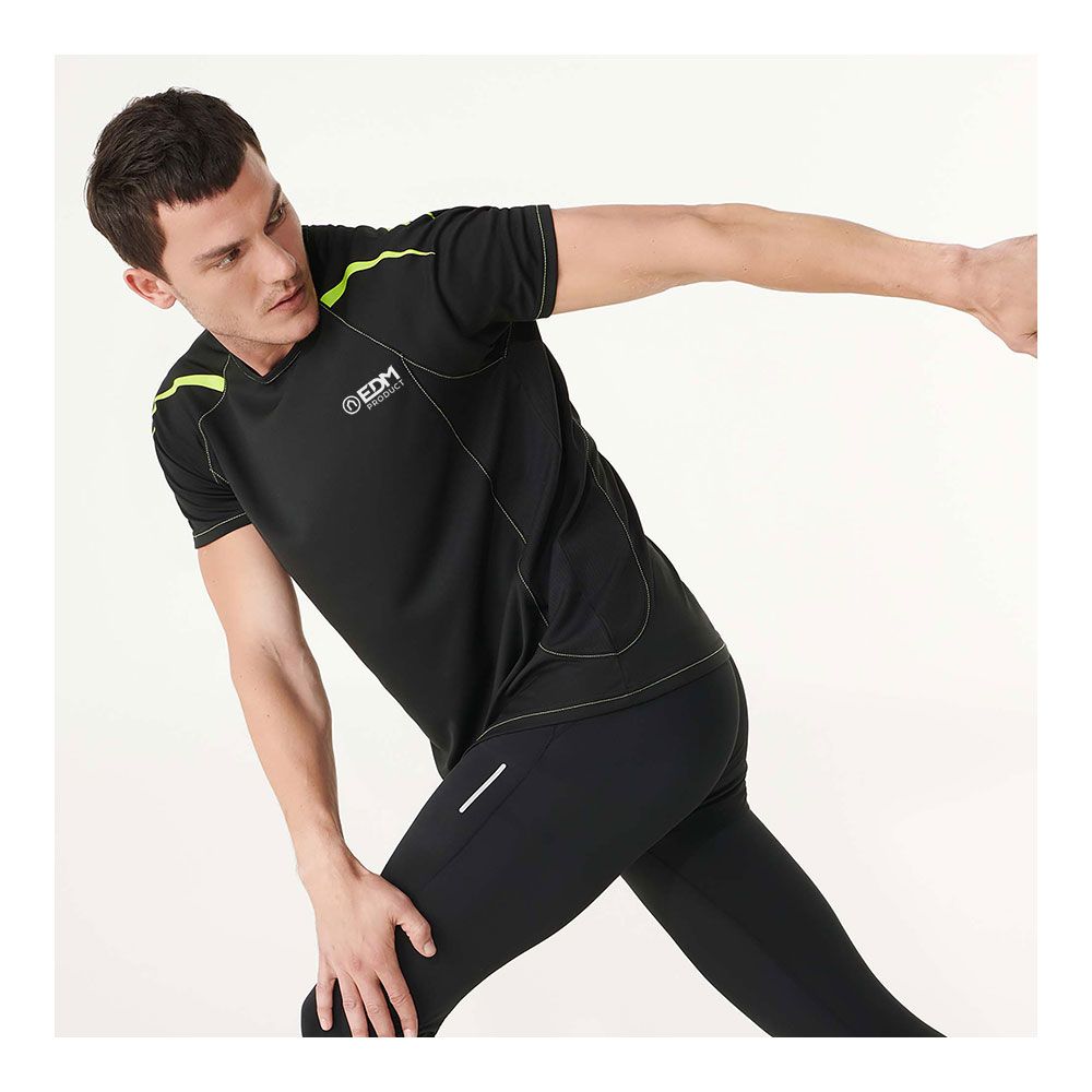 Camiseta deportiva negra talla-s roly