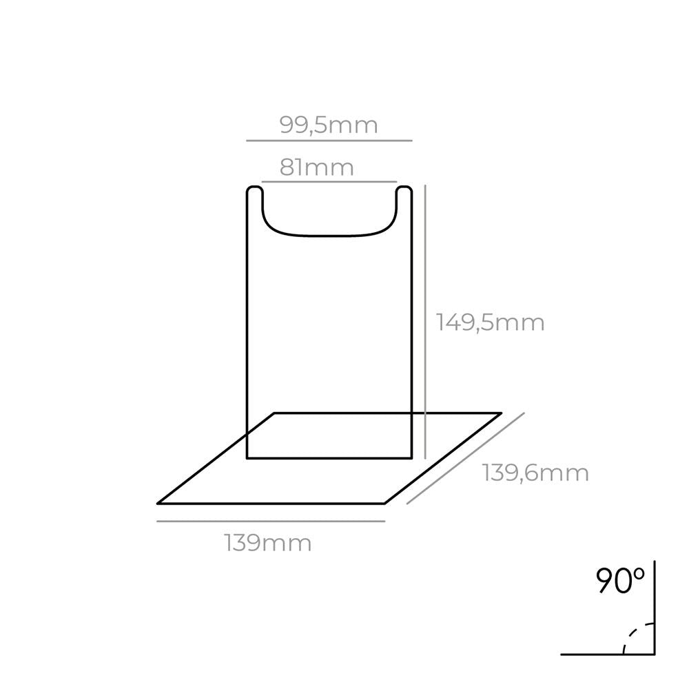 Expositor de metacrilato para artículos modelo b