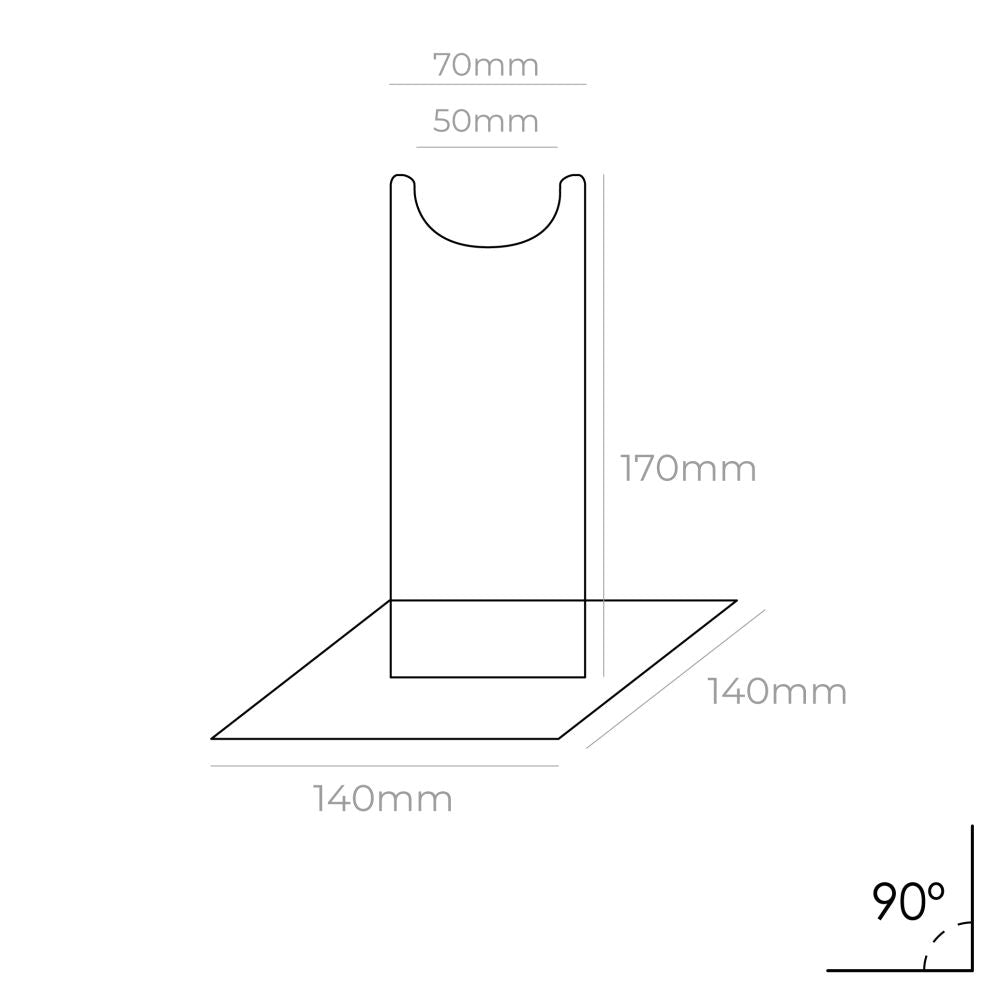 Expositor de metacrilato para artículos modelo f