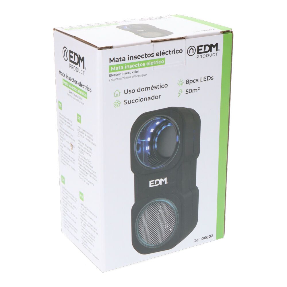 Mini atrapa insectos led 50 m², 8 x 10,5 x 18,2 cm