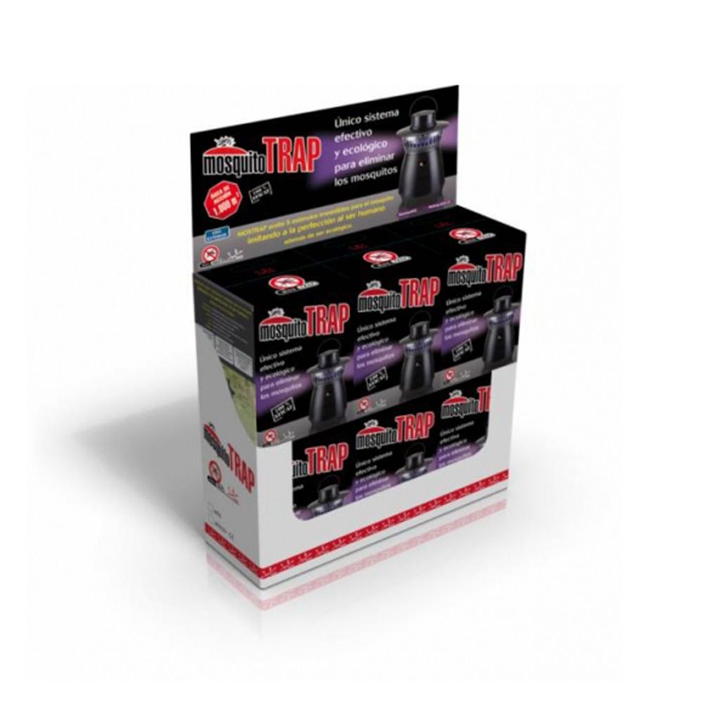 Atrapa mosquitos para exterior 5 estímulos, 25w - 1000 m² - ø25 cm x 30 cm