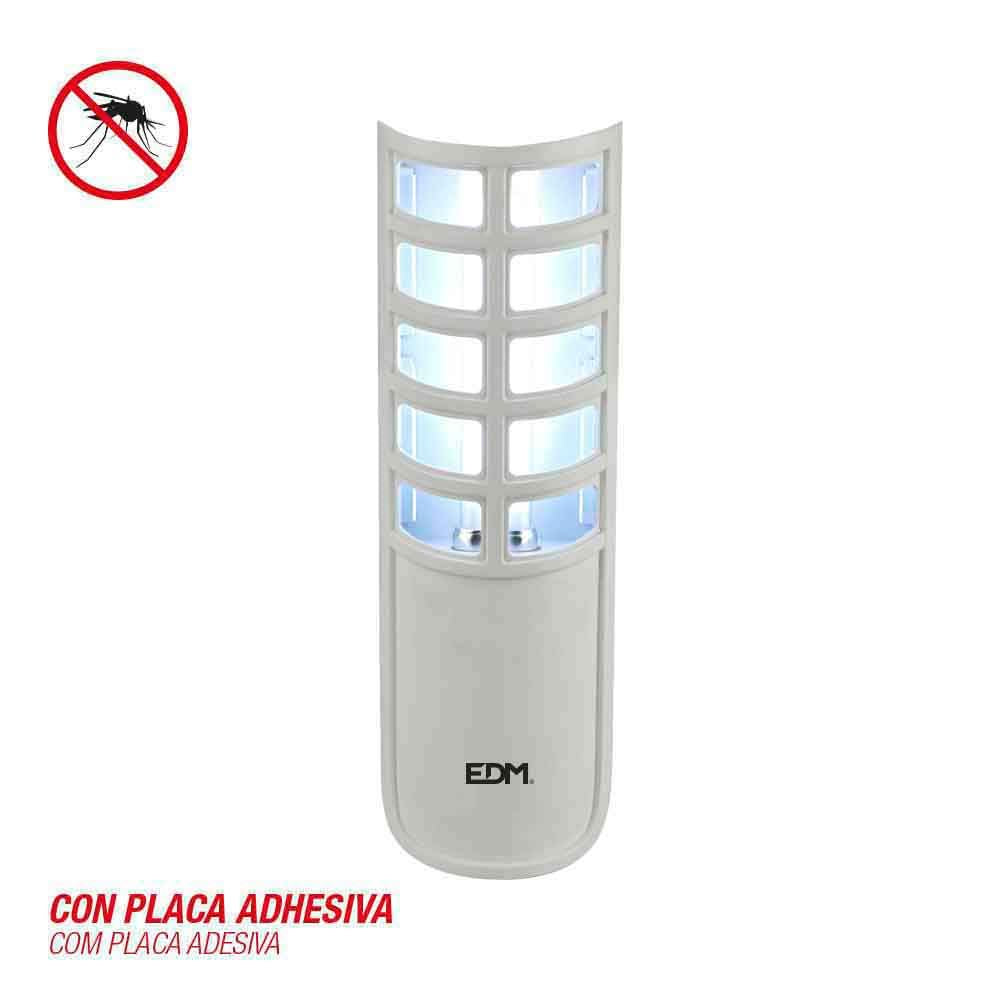 Atrapa insectos eléctrico con placa adhesiva, uso interior, 9w - 50 m² - 9 x 7,5 x 27,5 cm