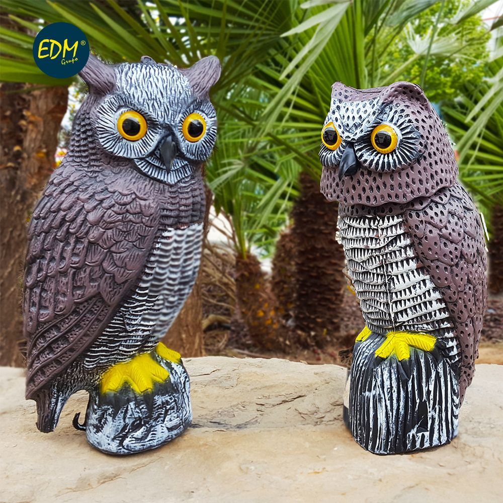 Búho con cabeza giratoria ahuyenta aves 20 x 38 x 16 cm
