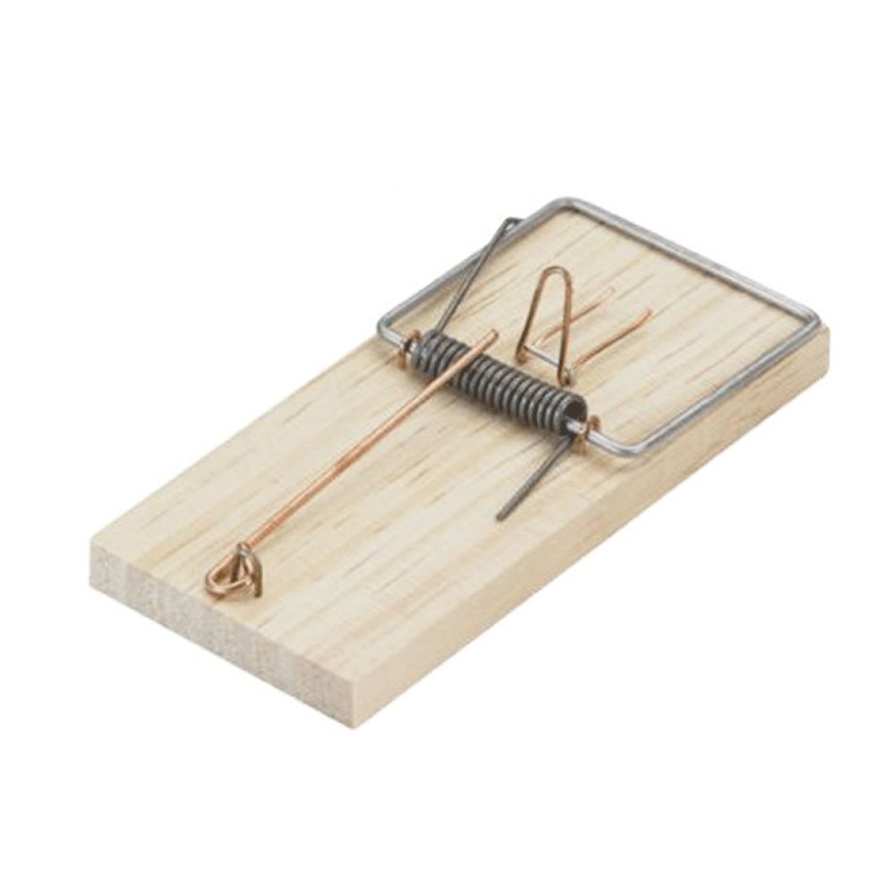 Trampa para ratones tamaño n°1, 4,8 x 11 x 1,2 cm, blister 2 uds