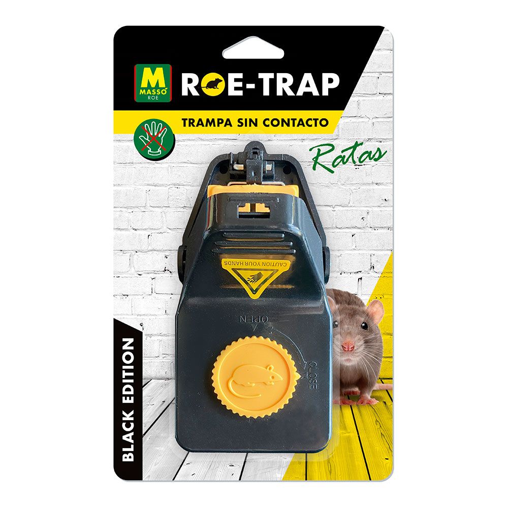 Trampa para ratas black edition 15,2 x 8 x 7,3 cm, blister