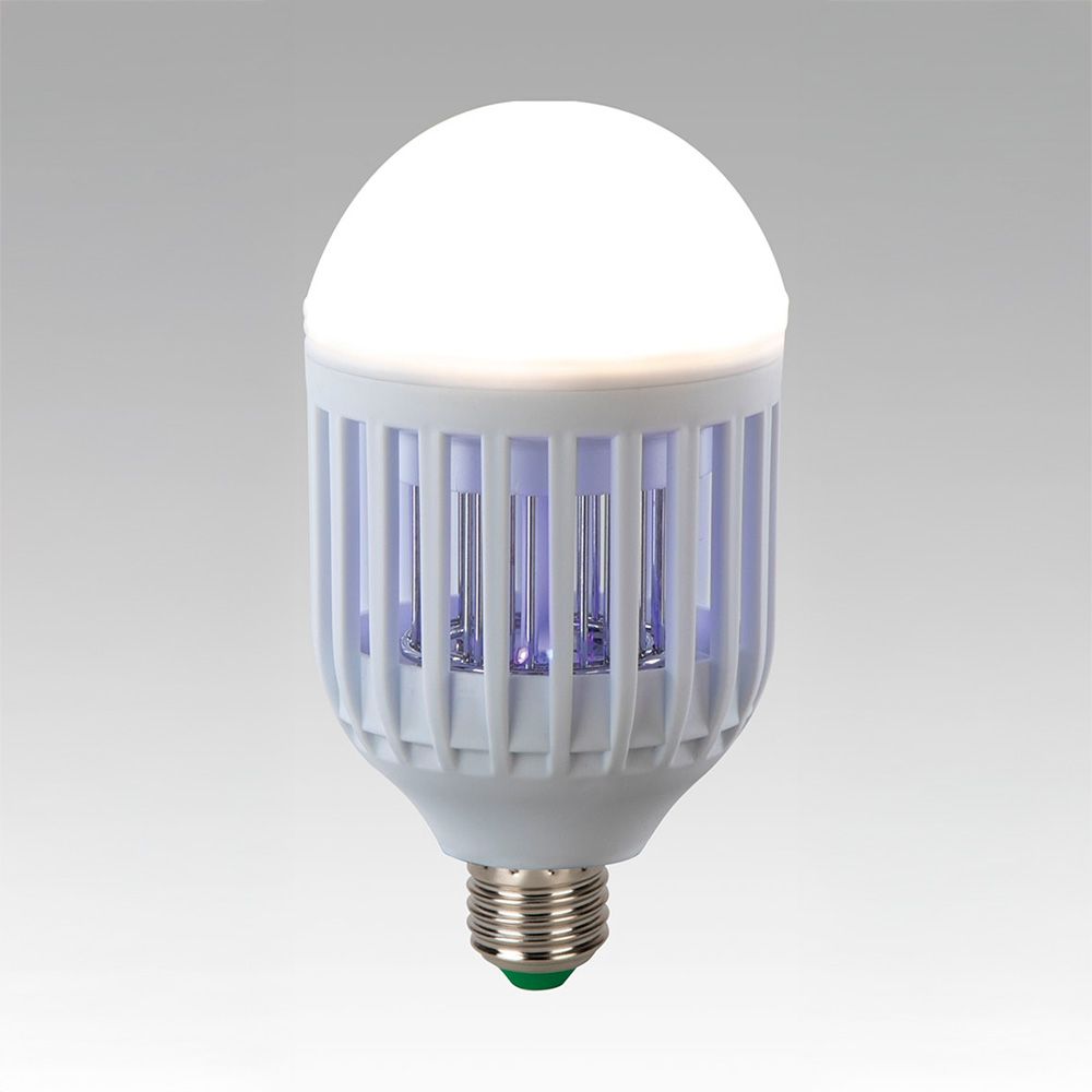 Atrapa mosquitos para interior/exterior y bombilla, 5w - 30 m² - ø7,8 x 15,5 cm