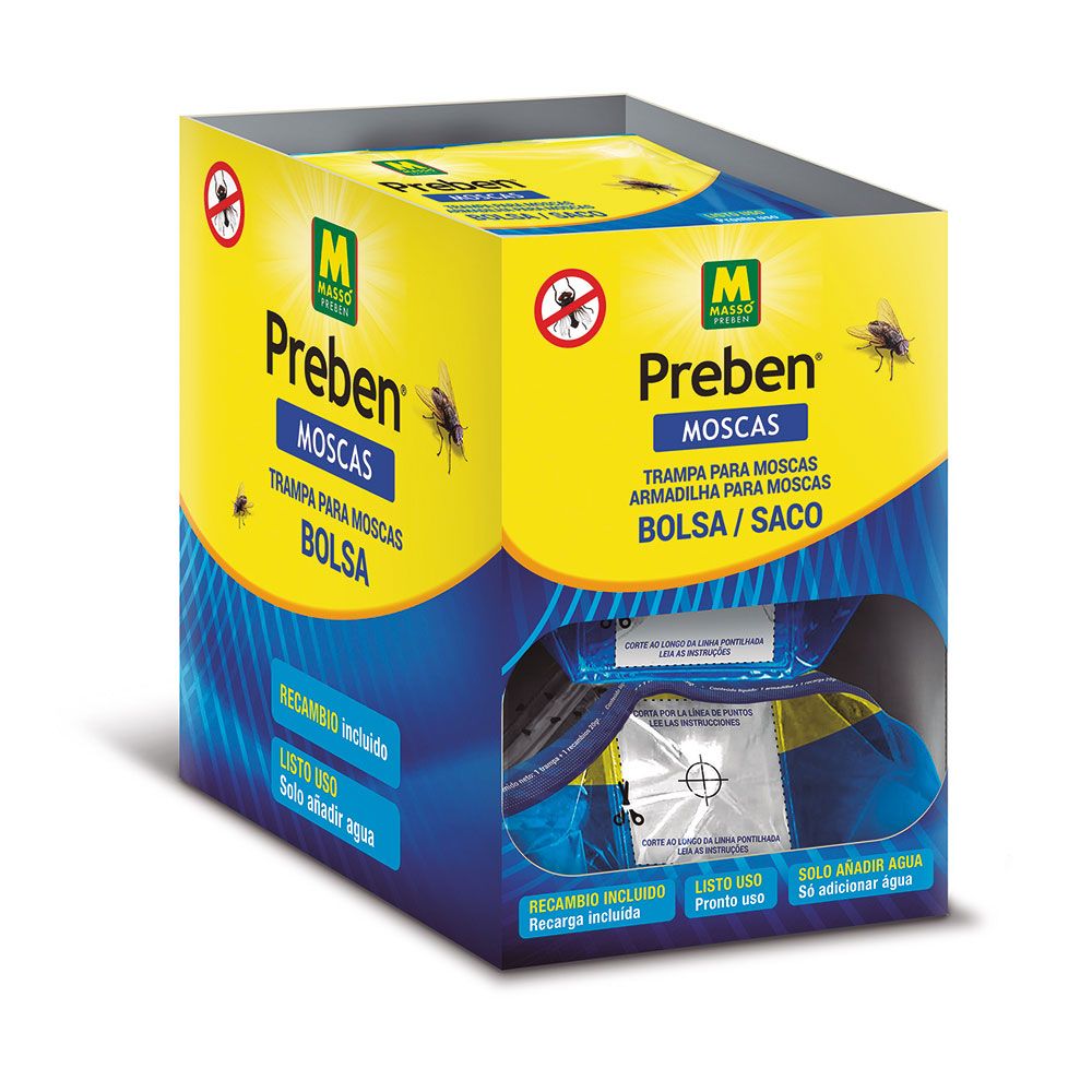 Trampa bolsa de un solo uso para moscas 20 g