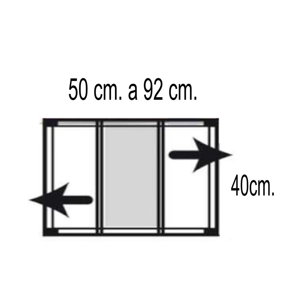 Mosquitera con marco extensible, blanca, 50-92 x 40 cm