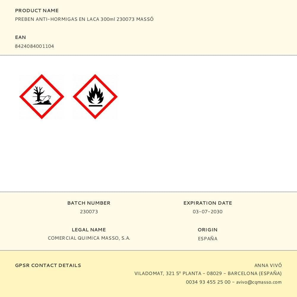 Insecticida antihormigas, 300 ml