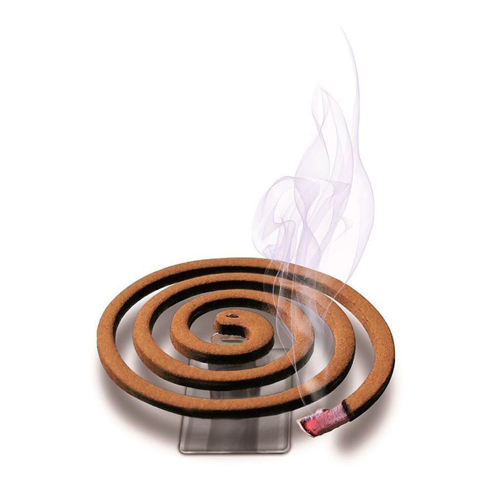 Espiral anti-mosquitos, 10 uds + soporte