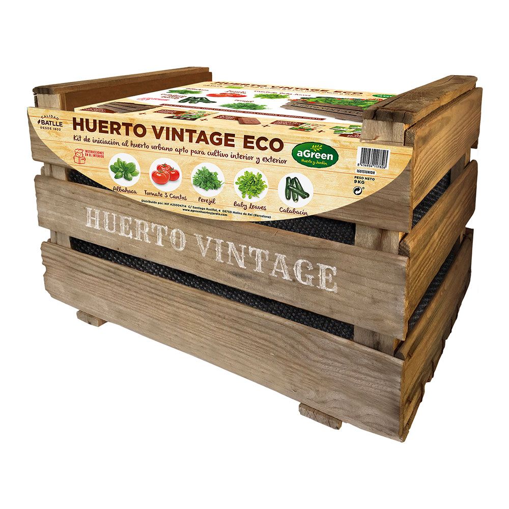 Caja huerto vintage eco